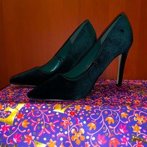 Green Suede Heels